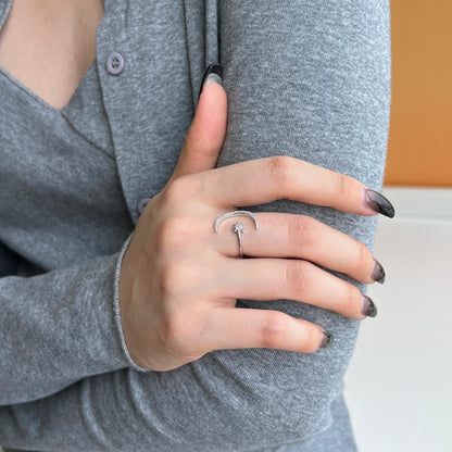 BAGUE ATHÈNES – ARGENTÉE